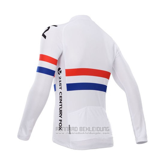 2014 Fahrradbekleidung Sky Champion Regno Unito Wei Trikot Langarm und Tragerhose